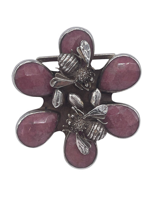 Pat Areias Sterling Silver Flower Buckle M4922