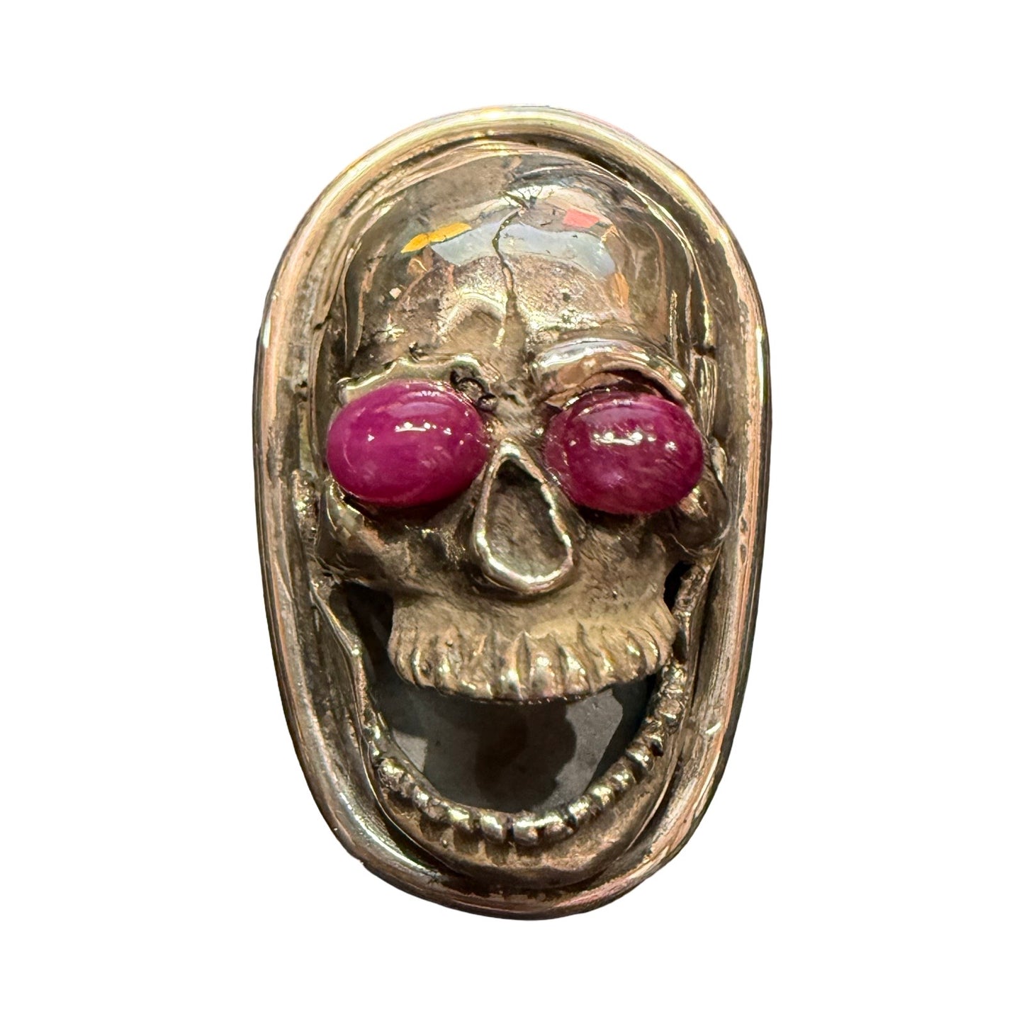 Pat Areias Sterling Silver Skull Buckle M720