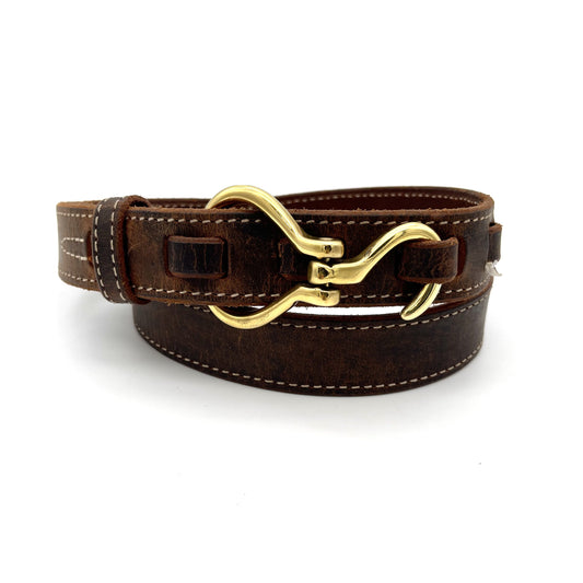 Pat Areias Hoof Pick Buckle with Leather Belt strap