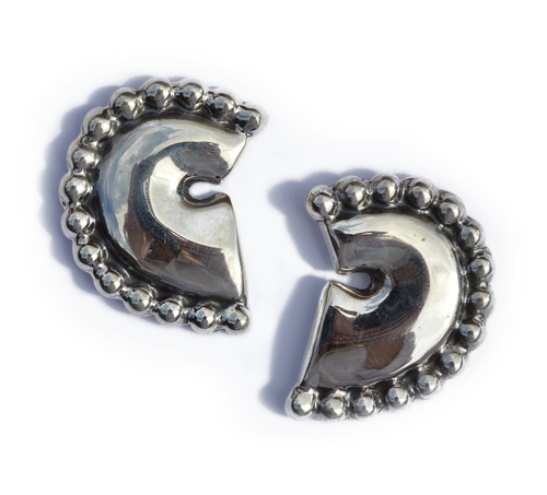 Aztec Half Moon Earrings