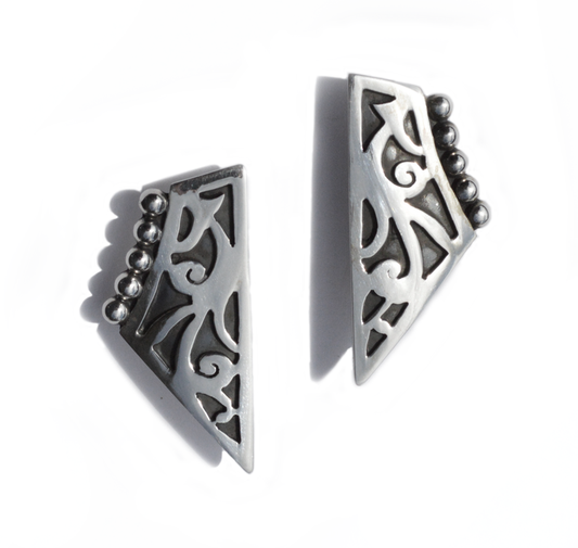 Arabesque Shield Earrings