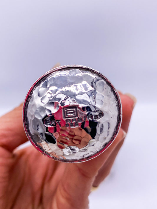 Pat Areias Hammered Sterling Silver Ice Cream Pint and Scoop