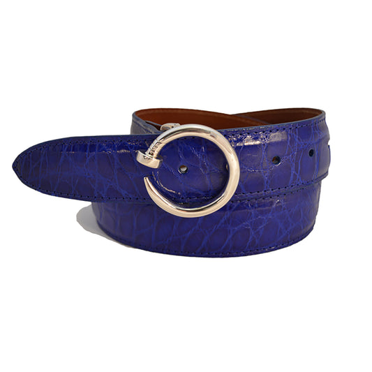 Pat Areias Round Nail Sterling Silver Belt Buckle M672