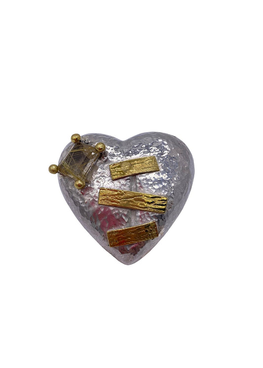 Pat Areias Sterling Silver "Broken Heart" Buckle M4402
