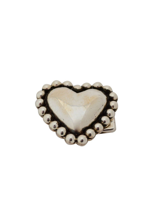 Pat Areias Sterling Silver Heart Belt Buckle M358