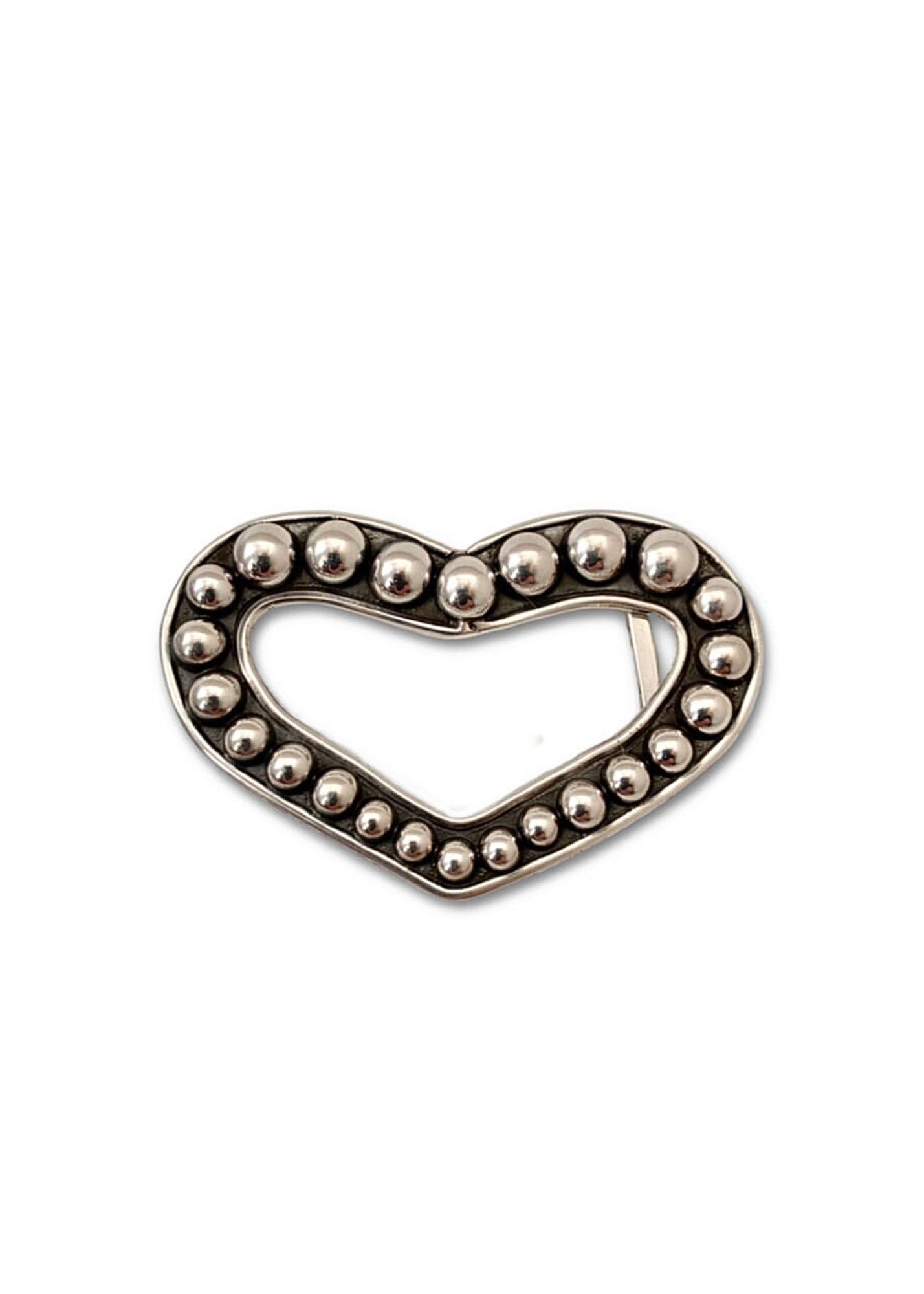 Pat Areias Graduated Sterling Silver Heart Buckle M785