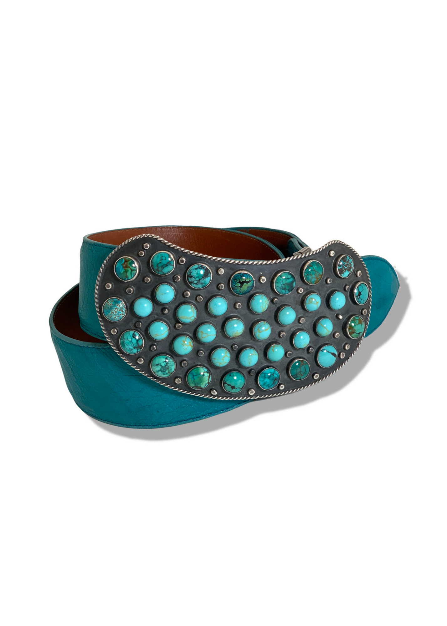 Pat Areias Sterling Silver Turquoise Buckle M561