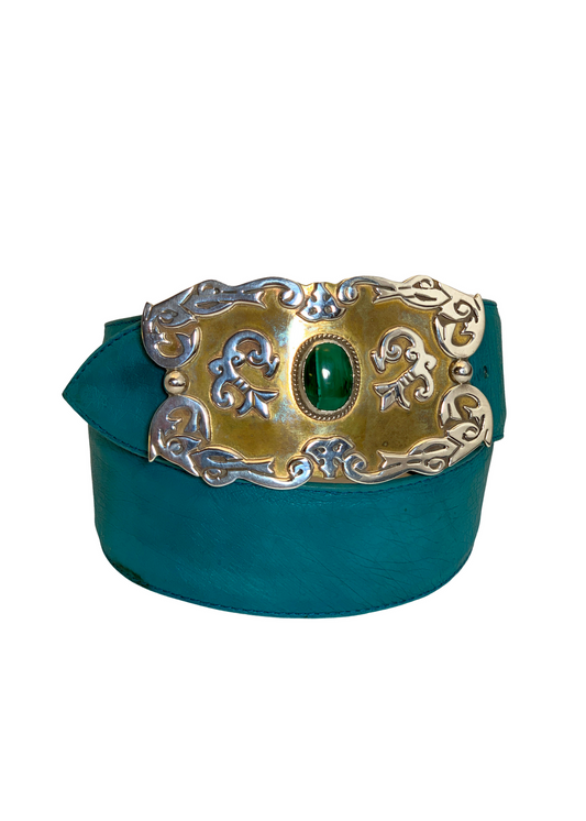 Pat Areias Sterling Silver Southwestern Belt Buckle B98