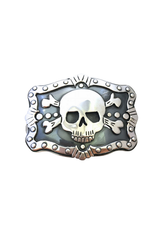 Pat Areias Sterling Silver Pirate Belt Buckle M725