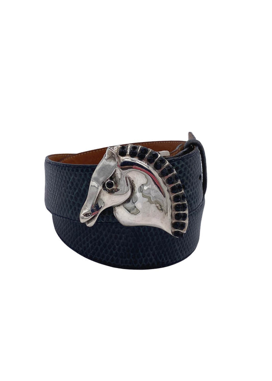 Pat Areias Sterling Silver Horse Belt Buckle M2812