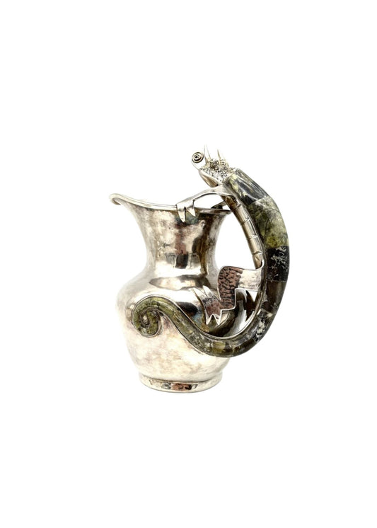 Pat Areias Sterling Silver Chameleon Pitcher CAS53