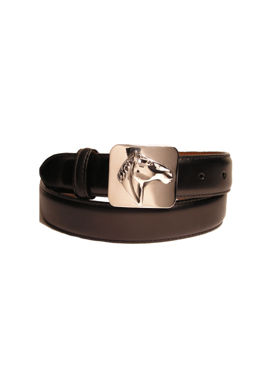 Pat Areias Sterling Silver Horse Head Profile Buckle M216