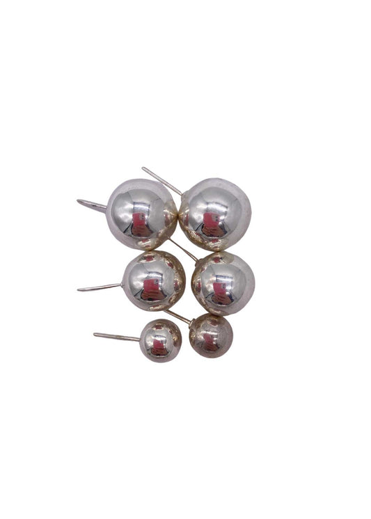 Pat Areias Sterling Silver Sphere Earrings E449
