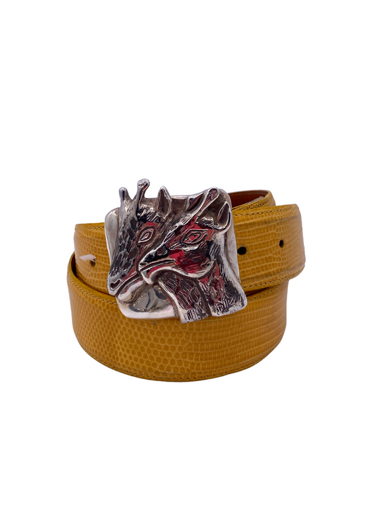 Pat Arieas Sterling Silver Giraffe Buckle M3202