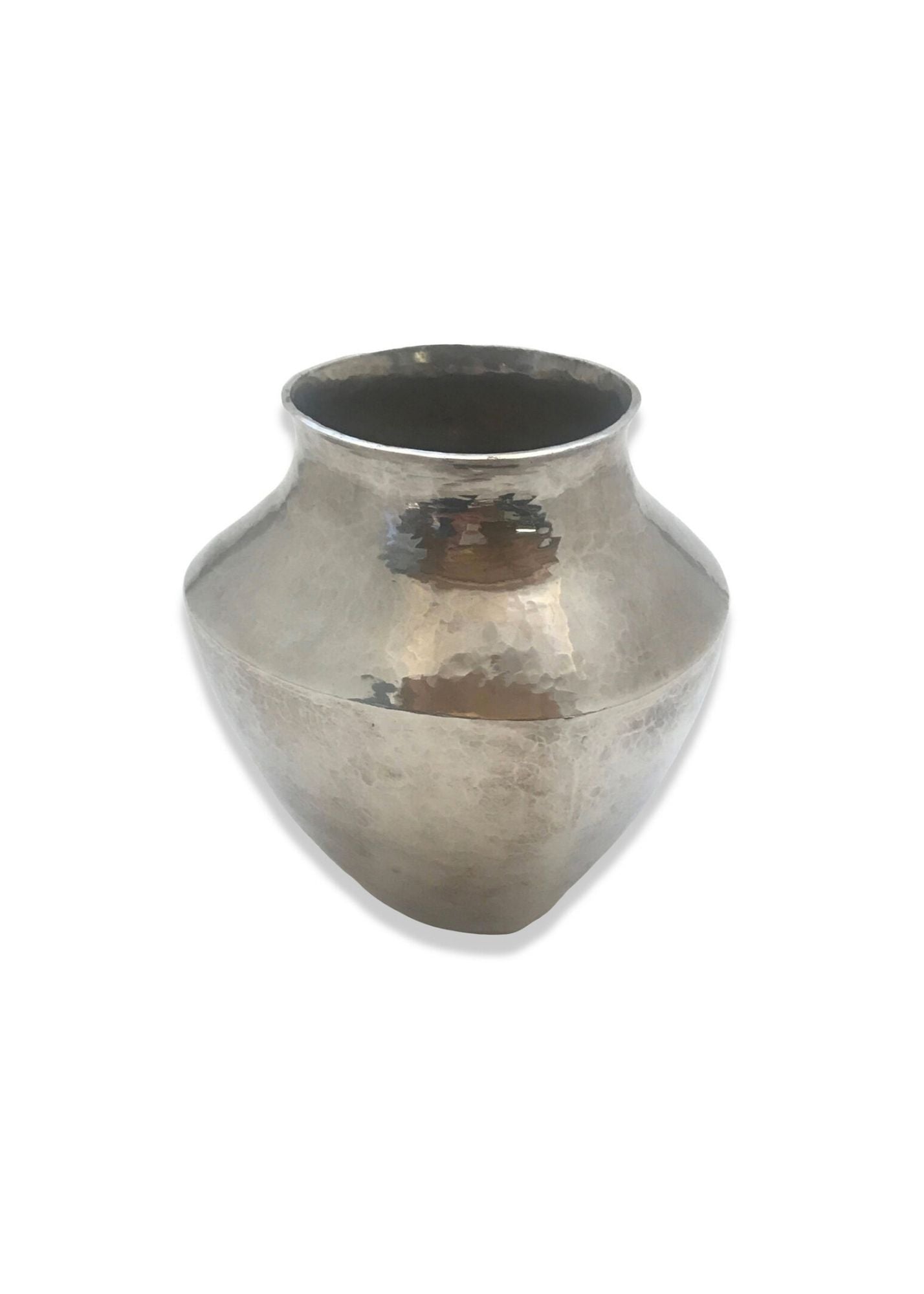 PUN6: Pat Areias Hand Forged Triangular Silver Vase