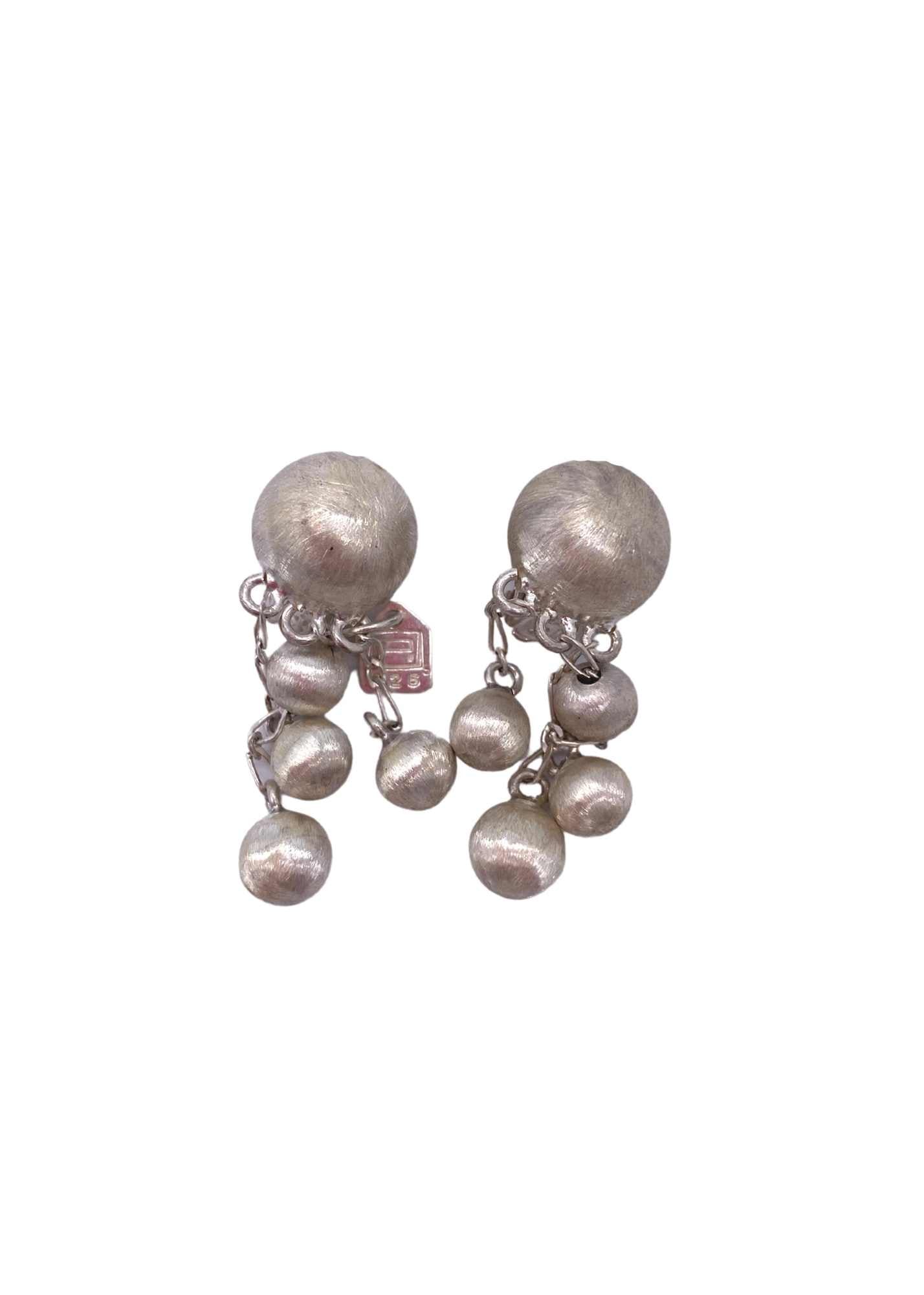 Silver Pearls Earrings