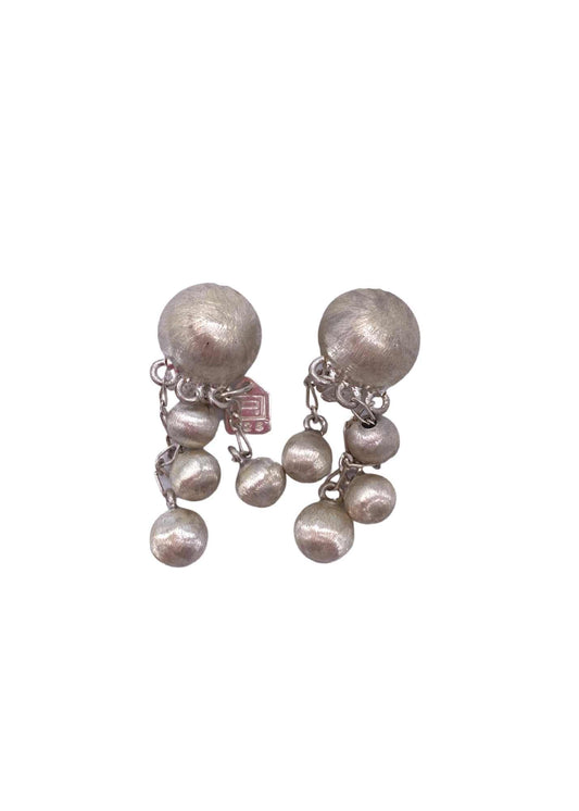 Silver Pearls Earrings