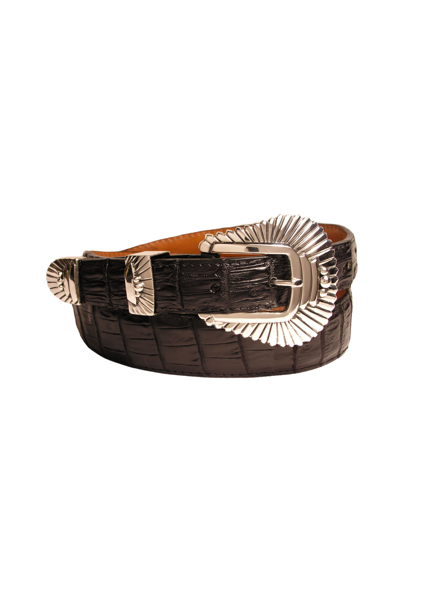 Pat Areias Southwestern Sunburst Sterling Silver Belt Buckle  display picture 3
