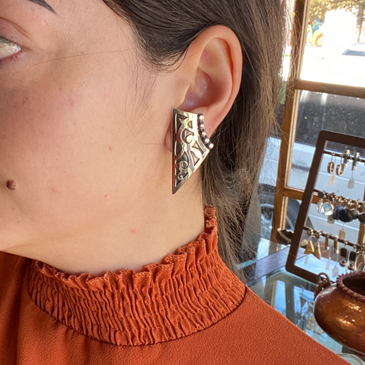 Arabesque Shield Earrings