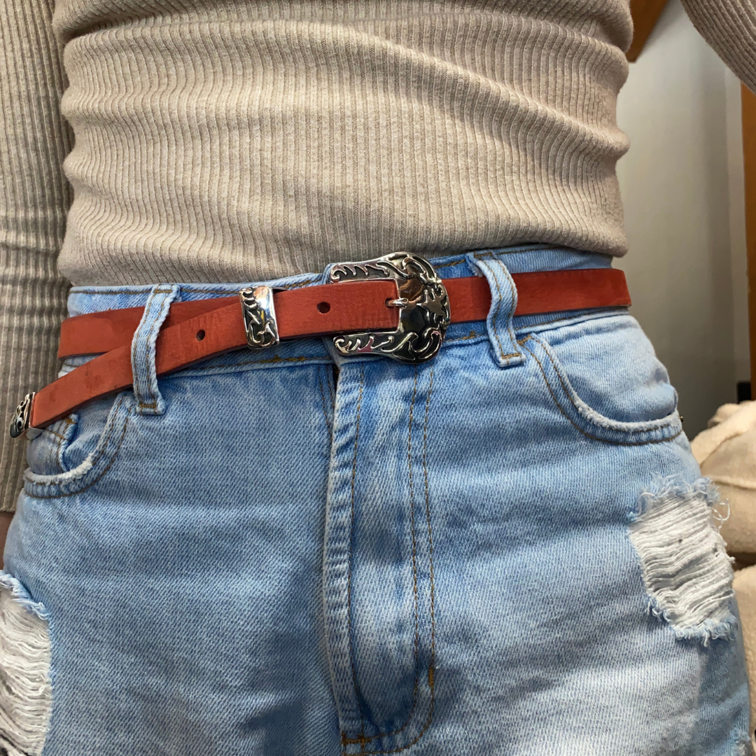 Pat Areias Sterling Silver Southwestern Belt Buckle B80