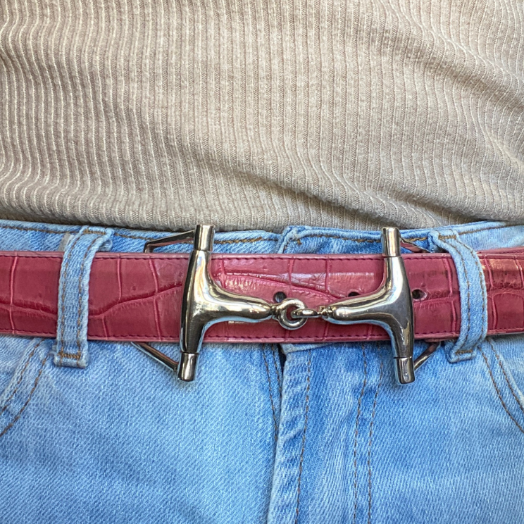 Pat Areias Sterling Silver Snaffle Bit Buckle B170