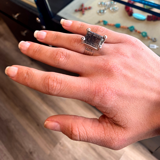 Pat Areias Sterling Silver Quartz Ring R70