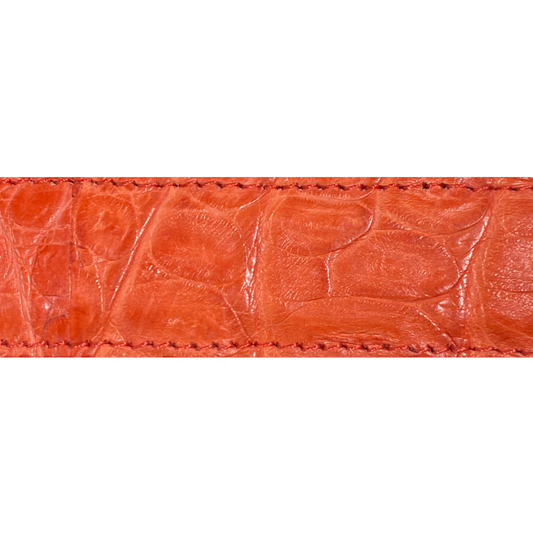 Orange Caiman Belt Strap