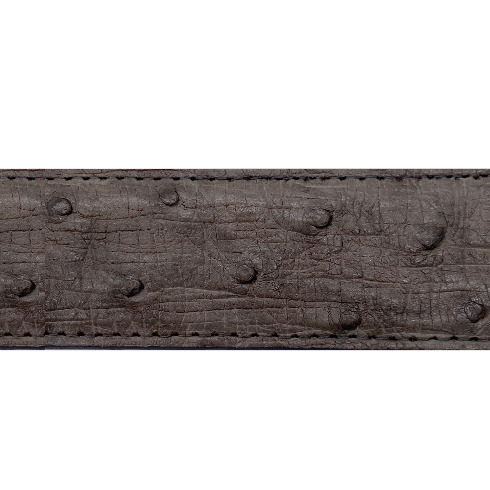 Grey Ostrich Belt Strap