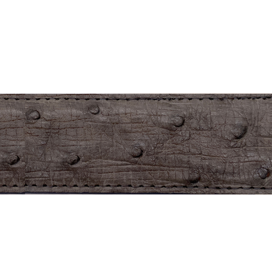 Grey Ostrich Belt Strap