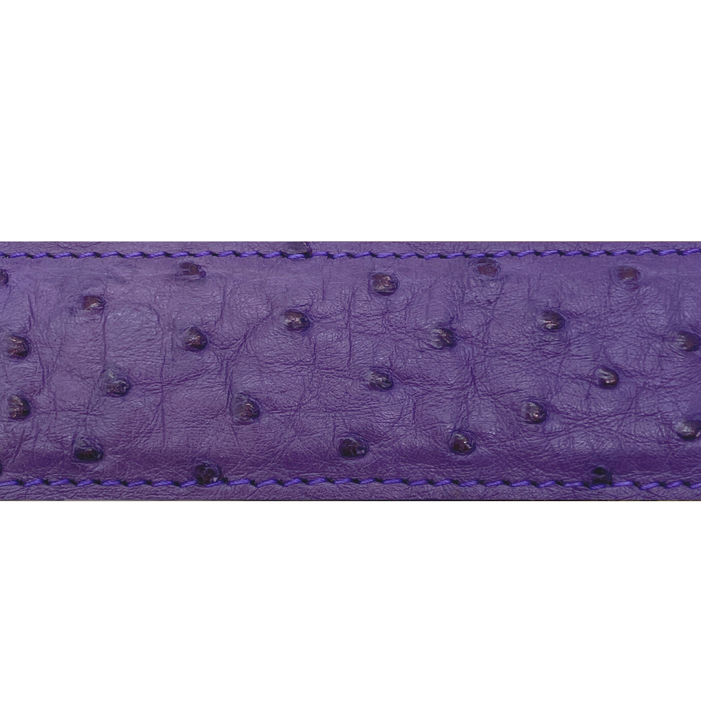 Purple Ostrich Belt Strap