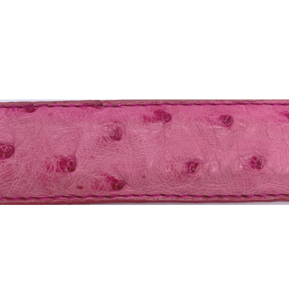 Pink Ostrich Belt Strap – Pat Areias Sterling display picture 1