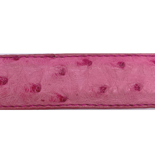 Pink Ostrich Belt Strap