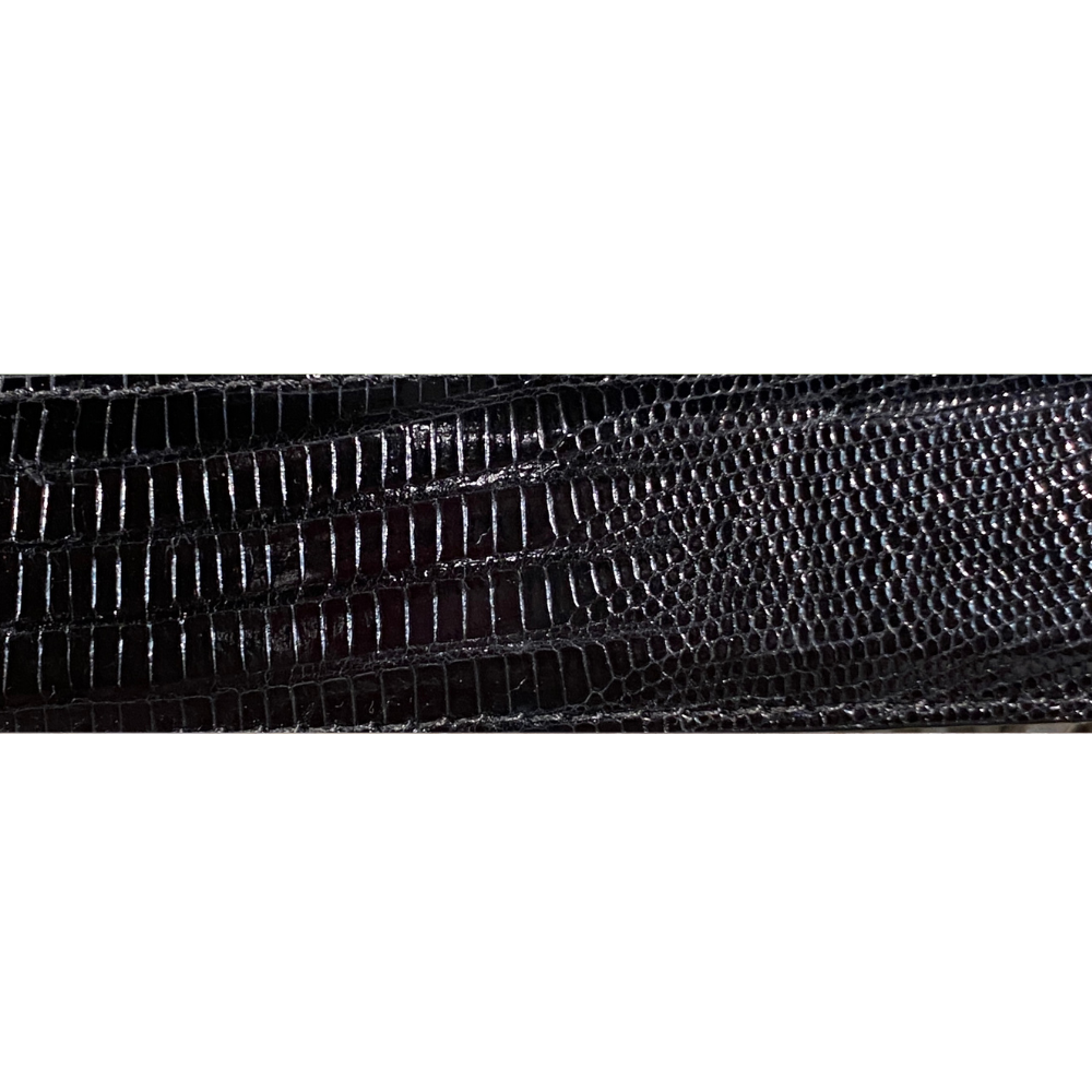 Black Lizard Belt Strap – Pat Areias Sterling display picture 1