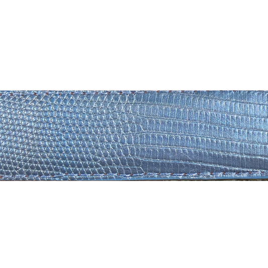 Sky blue Lizard Belt Strap