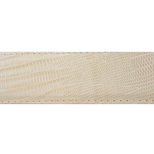 Ivory Lizard Belt Strap