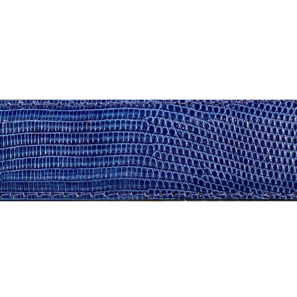 Denim Lizard Belt Strap
