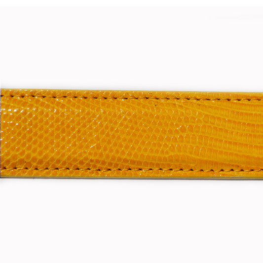 Yellow Lizard Belt Strap