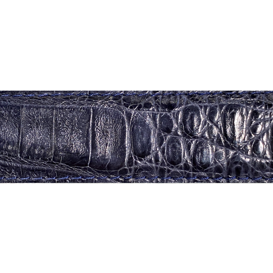 Navy Blue Caiman Belt Strap