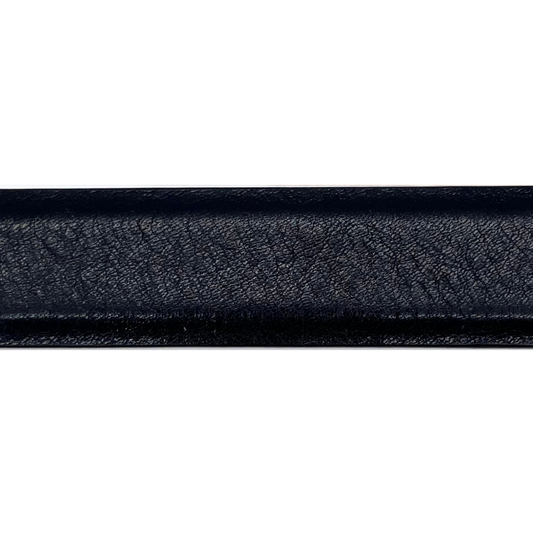 Black Italian Calf Belt Strap