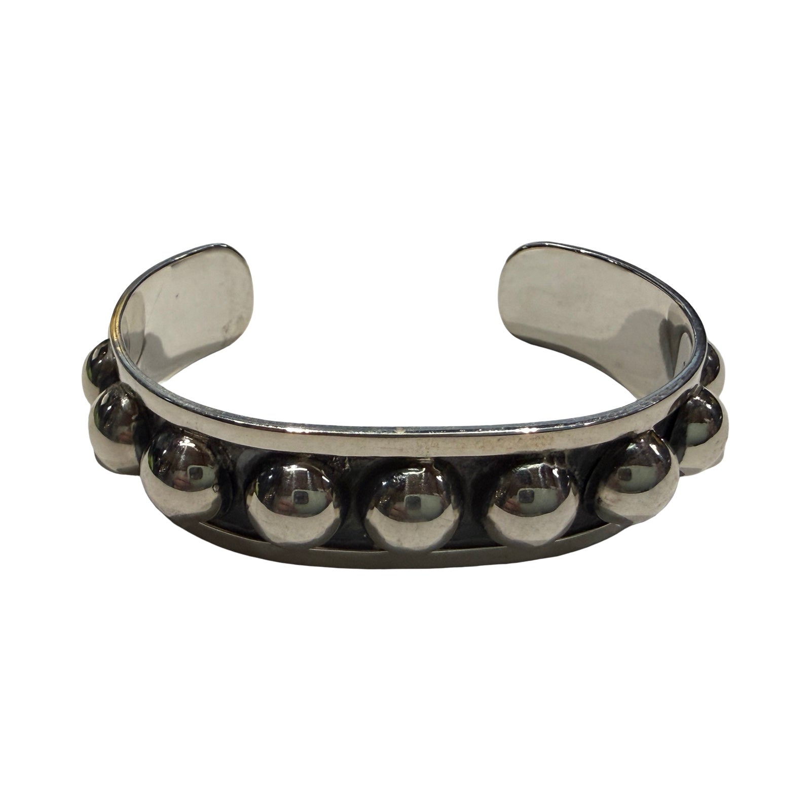 Pat Areias Sterling Silver Classic Ball Cuff Bracelet BR95