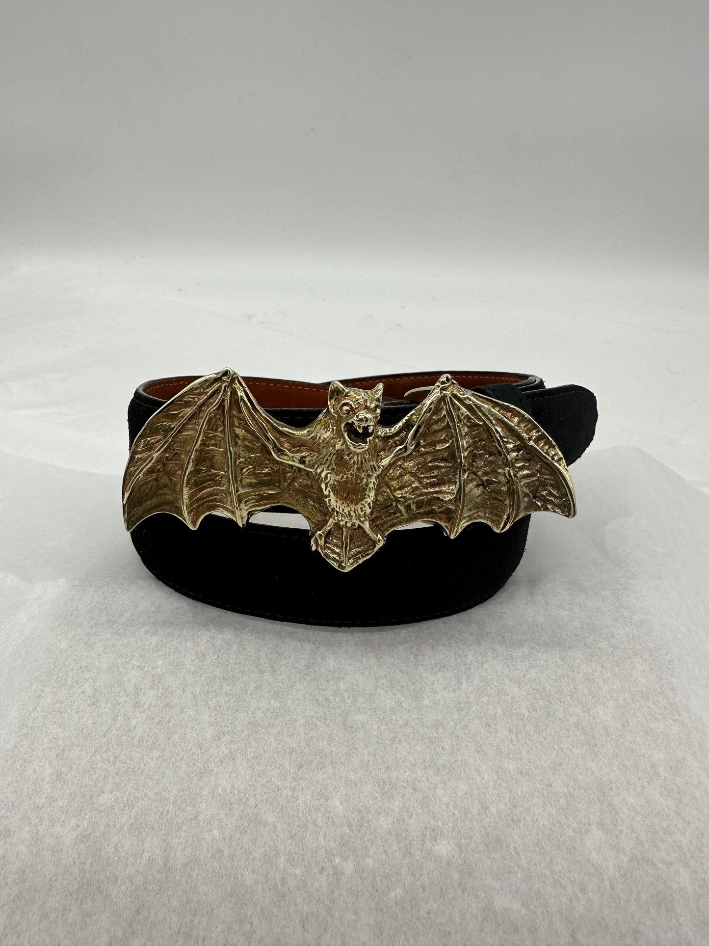 Pat Areias Jeweler's Bronze Bat Buckle M463R