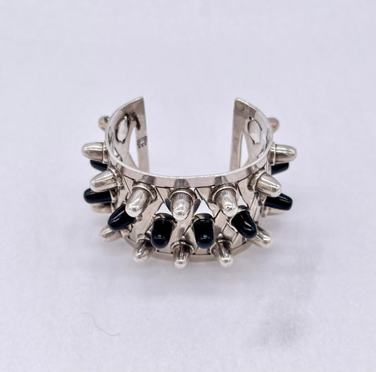 Pat Areias Sterling Silver Spike Cuff BR36