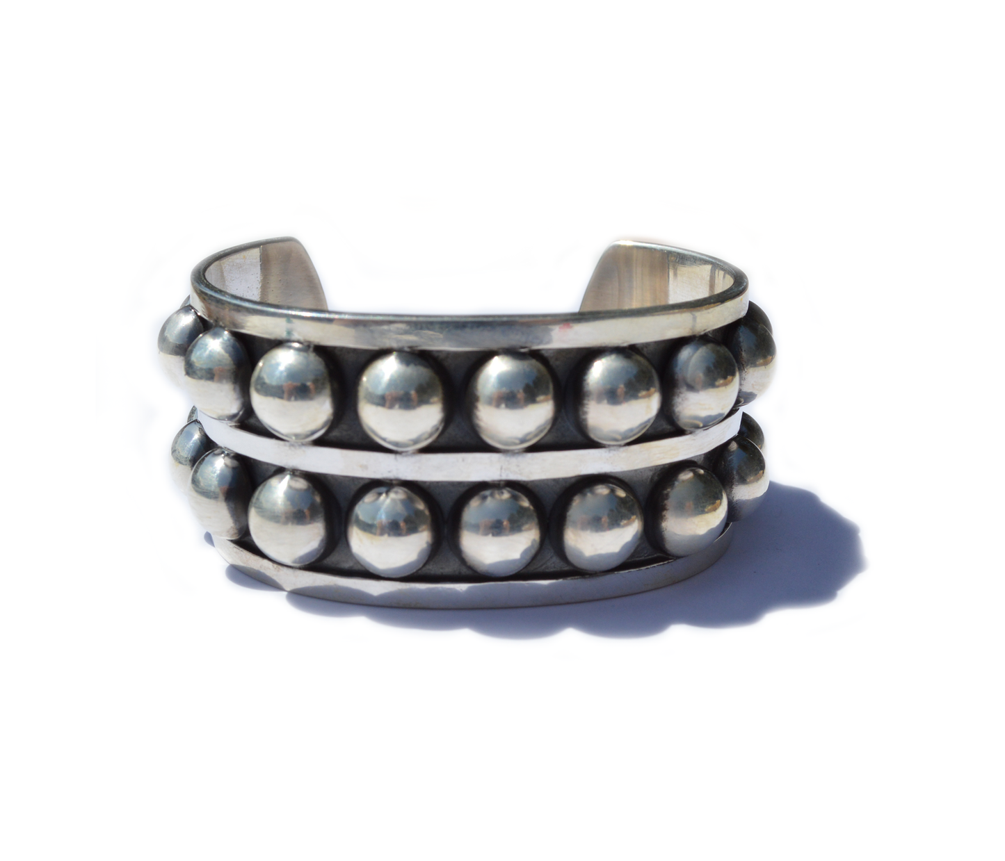 Pat Areias Sterling Silver Classic Ball Cuff Bracelet BR95