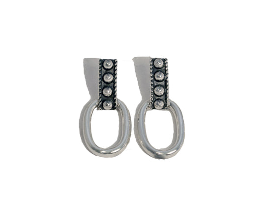 Pat Areias Sterling Silver Hoop Earrings E1110