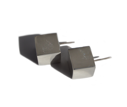 Pat Areias Sterling Silver Cubed Earrings E44
