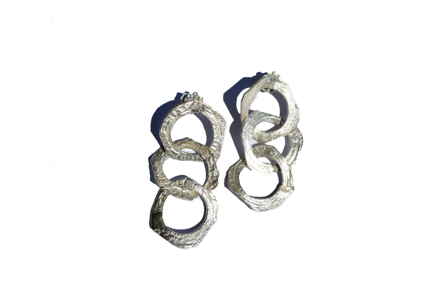 Pat Areias Sterling Silver "Freeform" Earrings E958