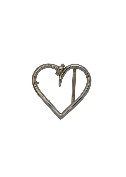 Pat Areias Sterling Silver Nail Heart Buck M757