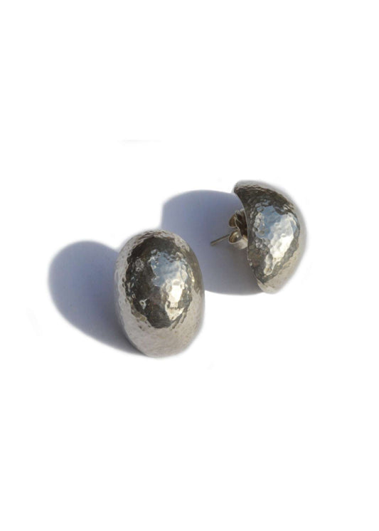 Pat Areias Sterling Silver Oval Earrings E20