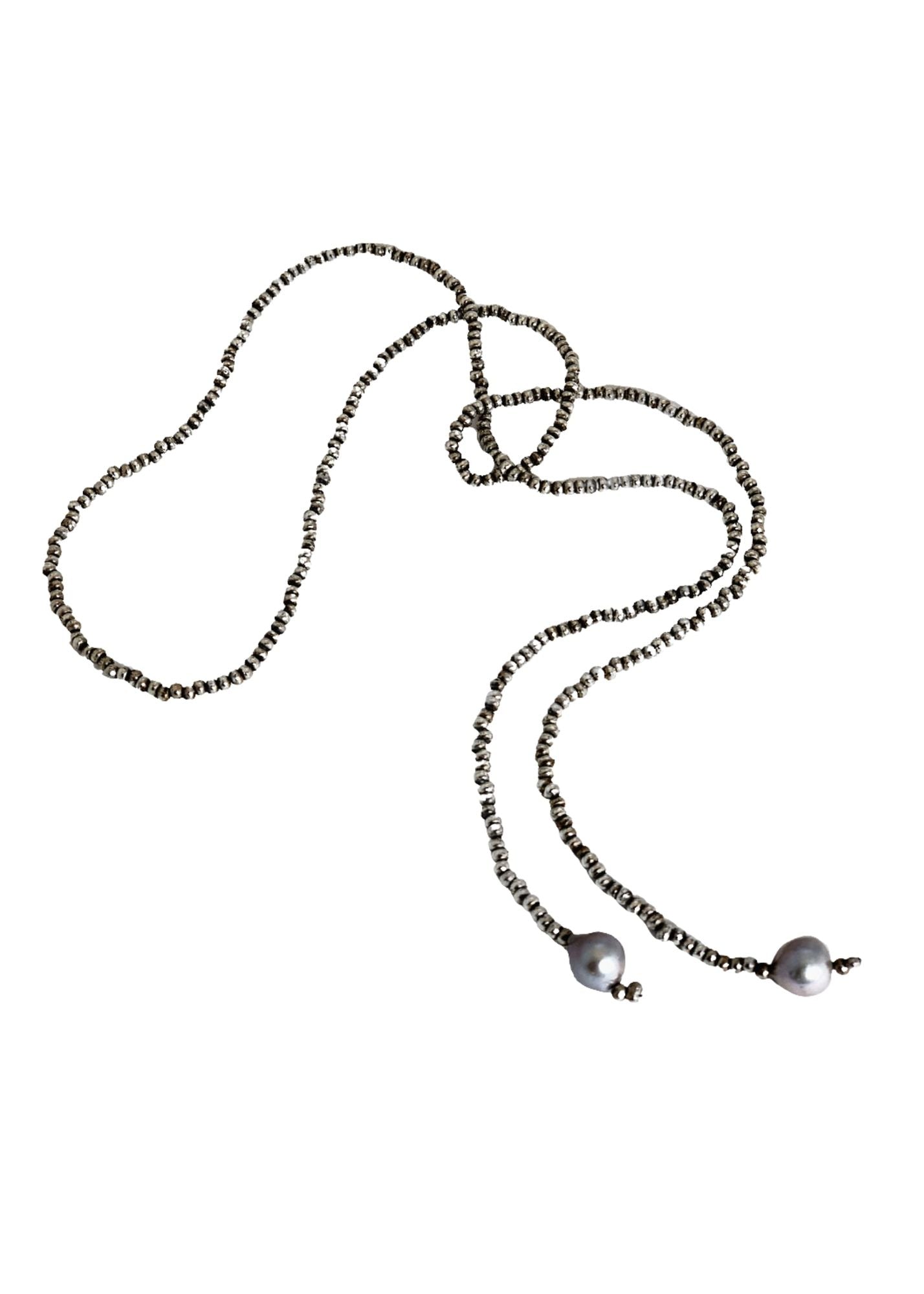 Pat Areias Sterling Silver Lariat Necklace N305-TP