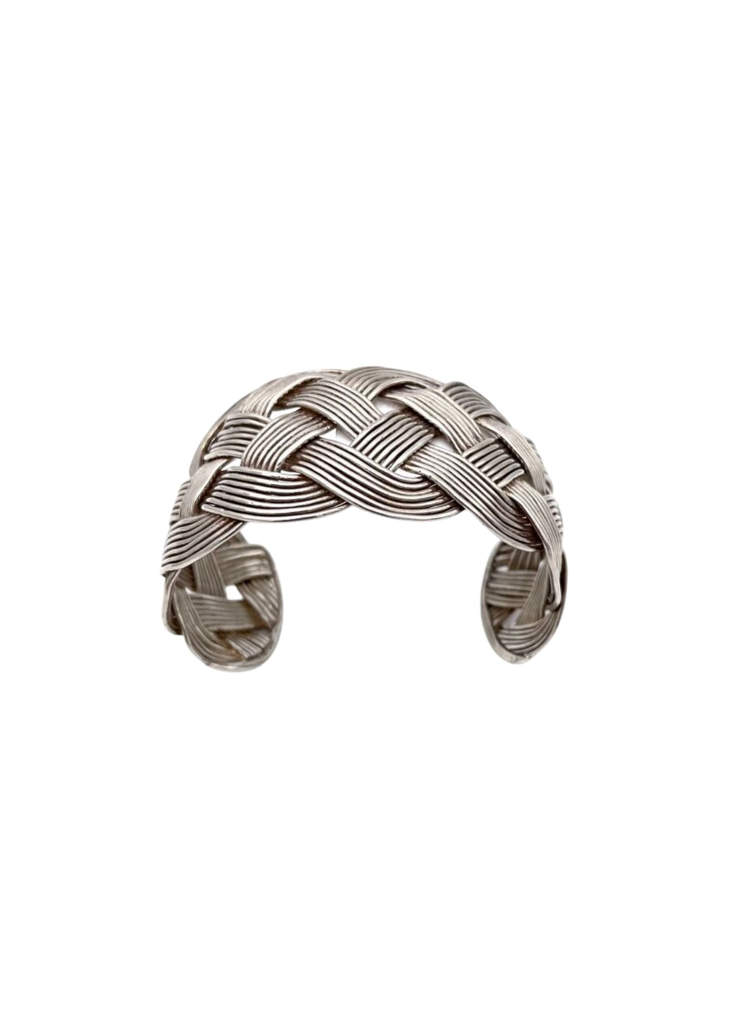 Pat Areias Sterling Silver Braided Cuff BR969